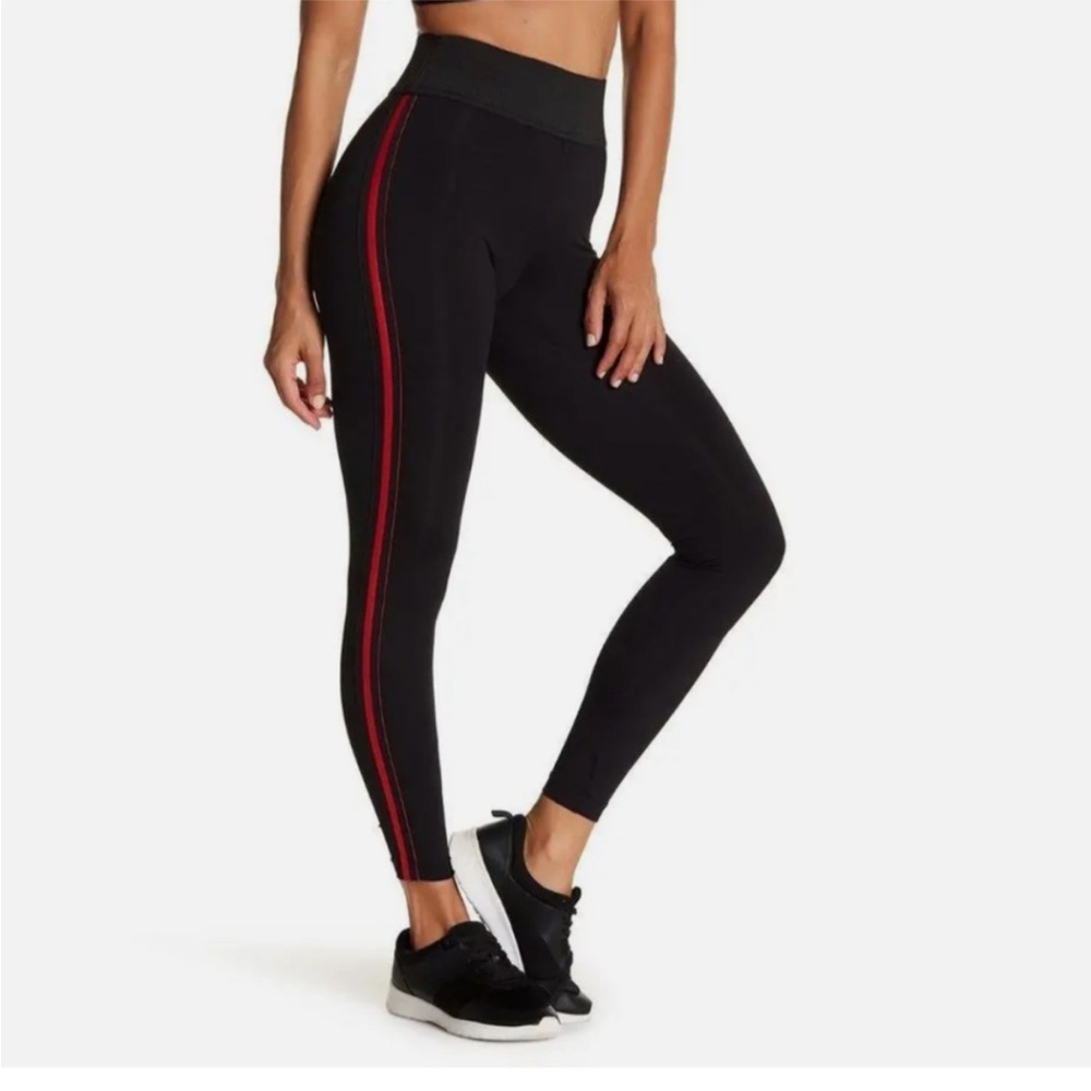 Koral High Rise Legging Black Red Large Stripe
